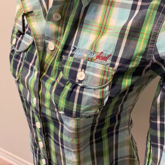 Long Sleeved Flannel Button-Up - Picture 2 of 4